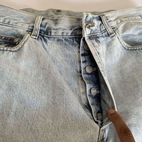 Carhartt Jeans Men 38x32 Light Acid Wash Denim Nolan Pant Workwear USA Classic - Picture 5 of 9